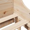 vidaXL Massivholzbett ohne Matratze 140x200 cm Kiefernholz