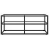 vidaXL TV-Schrank Schwarz mit Hartglas 100x40x40 cm
