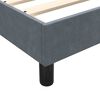 vidaXL Boxspringbett mit Matratze Dunkelgrau 160x220 cm Samt
