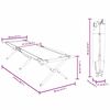 vidaXL Klapp Schlafbett f&uuml;rs Camping 2 pcs Schwarz 210 x 80 x 46 cm
