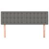 vidaXL Kopfteile Dunkelgrau 144x5x78/88 cm Stoff