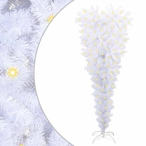 vidaXL K&uuml;nstlicher Weihnachtsbaum Wei&szlig; 120 cm PVC und Stahl