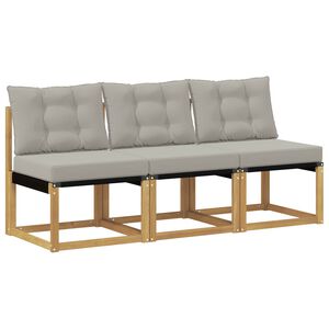 vidaXL 3 St&uuml;ck Outdoor Mittelsofa