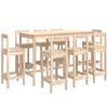 vidaXL 9-tlg. Bar-Set Massivholz Kiefer