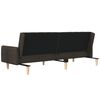 vidaXL Schlafsofa 2-Sitzer Dunkelbraun Stoff