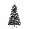 vidaXL K&uuml;nstlicher Weihnachtsbaum Gr&uuml;n 180 cm PVC, Plastik und Stahl