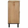 vidaXL Sideboard Braun 60x33x75 cm Massivholz Mango