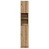 vidaXL Badezimmerschrank Artisan Oak 32x25,5x190 cm Holzwerkstoff