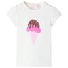 Kinder-T-Shirt Ecru 140
