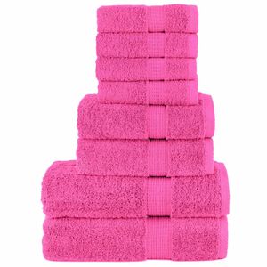 vidaXL 8 tlg. Premium-Handtuch-Set SOLUND Rosa 600 g/m&sup2;