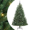 vidaXL K&uuml;nstlicher klappbarer Weihnachtsbaum mit 300 LEDs Gr&uuml;n 210 cm