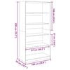 vidaXL Kleiderschrank Altholz-Optik 100x50x200 cm Holzwerkstoff
