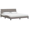 vidaXL Bett mit Matratze "Hanko" Taupe 180x200 cm Stoff