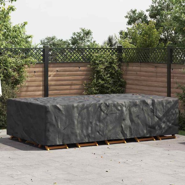 vidaXL Gartenm&ouml;belabdeckung Schwarz 305 x 190 x 85 cm 420D