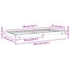vidaXL Bettrahmen Wachsbraun 70 x 190 cm Massives Kiefernholz