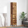 vidaXL Highboard Altholz 34,5 x 34 x 180 cm Holzwerkstoff