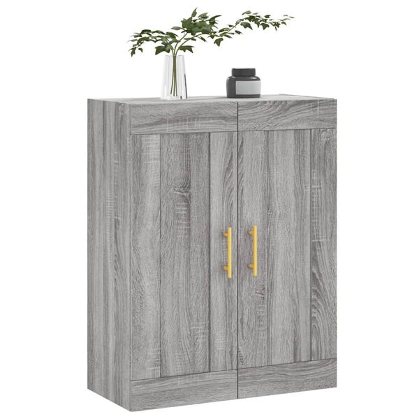 vidaXL Wandschrank Grau Sonoma 69,5x34x90 cm Holzwerkstoff