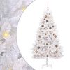 vidaXL K&uuml;nstlicher Weihnachtsbaum 180 cm PVC und Stahl Wei&szlig;