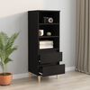 vidaXL Highboard Schwarz 40x36x110 cm Holzwerkstoff