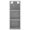vidaXL Highboard Betongrau 34,5x32,5x180 cm Holzwerkstoff
