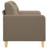 vidaXL 2-Sitzer-Sofa Taupe 120 cm Stoff