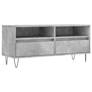 vidaXL TV-Schrank Betongrau 100x34,5x44,5 cm Holzwerkstoff