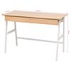 vidaXL Schreibtisch 110x55x75 cm Eichenbraun und Weiß
