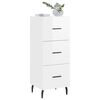 vidaXL Sideboard Hochglanz-Weiß 34,5x34x90 cm Holzwerkstoff