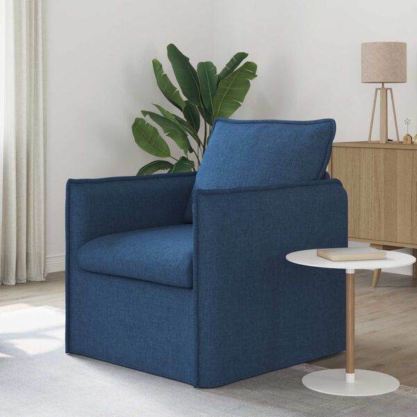 vidaXL Sofa 60cm Blau Metall