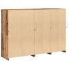 vidaXL LED-Sideboard Altholz 142,5 x 37 x 100 cm Holzwerkstoff