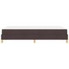 vidaXL Boxspringbett mit Matratze Dunkelbraun 120 x 190 cm Stoff