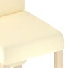 vidaXL Esszimmerst&uuml;hle 2 Stk. Creme Kunstleder