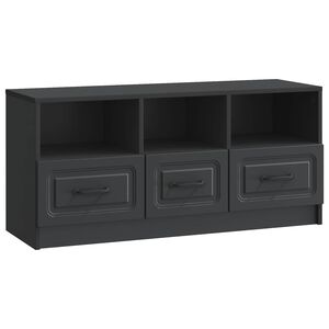 vidaXL TV-Schr&auml;nk Schwarz 102 x 34,5 x 47 cm Holzwerkstoff