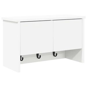 vidaXL Wandmontierter nachttisch Wandhalterung Wei&szlig; 50 x 20 x 30 cm