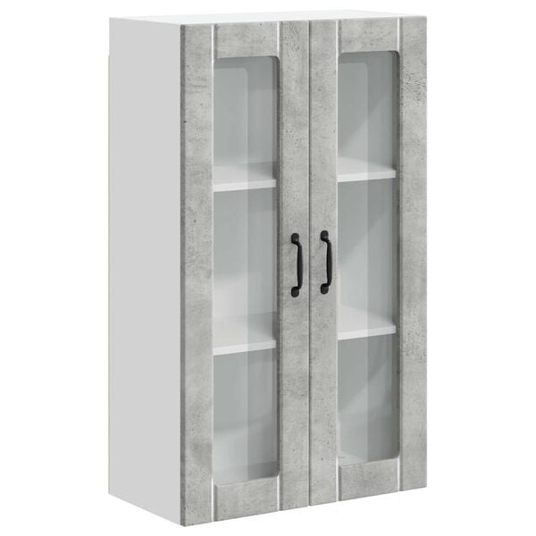 vidaXL K&uuml;chenwandschrank Beton Grau 60 x 31 x 100 cm Holzwerkstoff