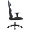 vidaXL Gaming-Stuhl Schwarz und Blau Stoff