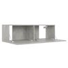 vidaXL 3-tlg. TV-Schrank-Set Betongrau Holzwerkstoff