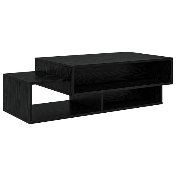 vidaXL Couchtisch Schwarz Eichen-Optik 105 x 50 x 32,5 cm