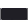 vidaXL Küchenrückwand Schwarz 90x40 cm Hartglas