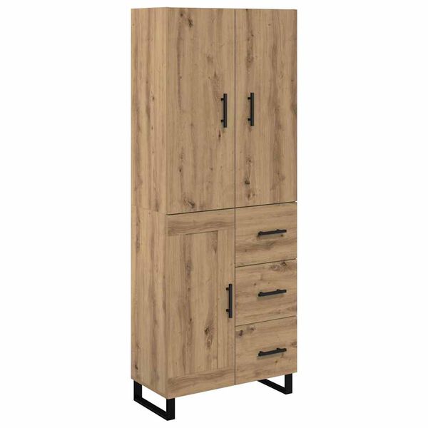 vidaXL Highboard mit Schubladen 2 pcs Artisan-Eiche 69,5 x 34 x 180 cm
