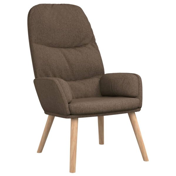 vidaXL Relaxsessel Taupe Stoff