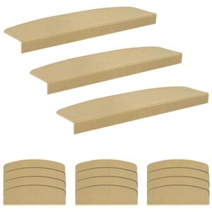 vidaXL Stufenmatten 15 stk. 65 x 21 x 4 cm Beige Polyester