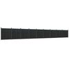 vidaXL Zaunelement Grau 1564x186 cm WPC