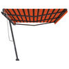vidaXL Standmarkise Manuell Einziehbar 600x350 cm Orange/Braun