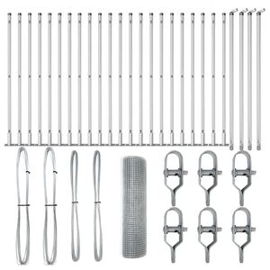 vidaXL Zaunpfosten Silber