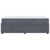 vidaXL Bettrahmen mit Matratze Dunkelgrau 90 x 200 cm Stoff
