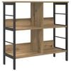 vidaXL B&uuml;cherregal 4 Ebenen 82 x 32 x 79 cm Holzwerkstoff