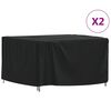 vidaXL Gartenm&ouml;bel-Abdeckungen 2 Stk. 125x125x74 cm 420D Oxford-Gewebe