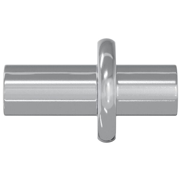 vidaXL Regalstecker 2 pcs Silber 8,6 x 8,6 x 14,6 mm Stahl