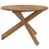 vidaXL Gartentisch &Oslash;109x74 cm Massivholz Teak